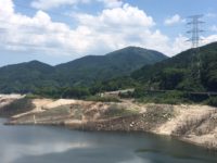 貯水率が下がっている嘉瀬川ダム