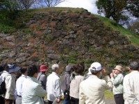 名護屋城　石垣の説明